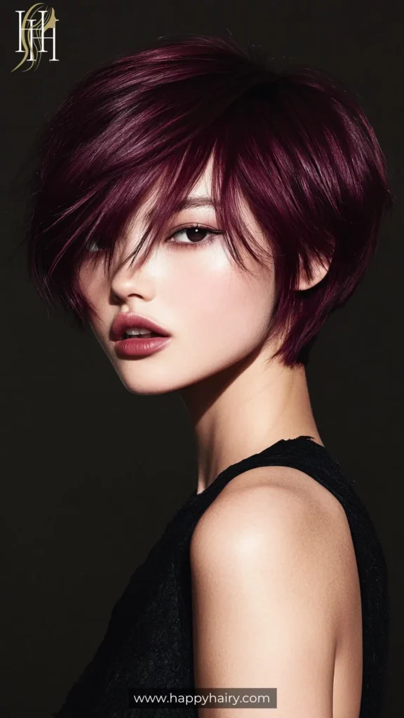 Dark Burgundy Hair 14