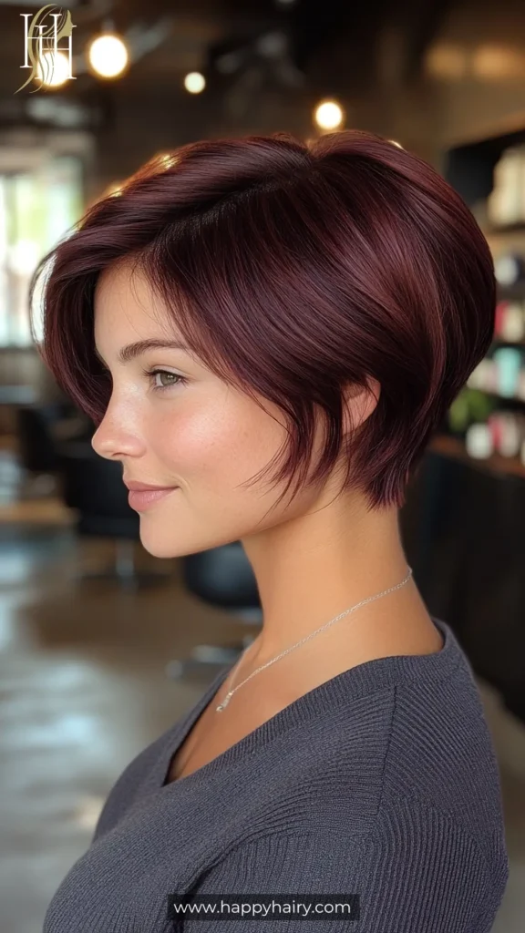 Dark Burgundy Hair 15