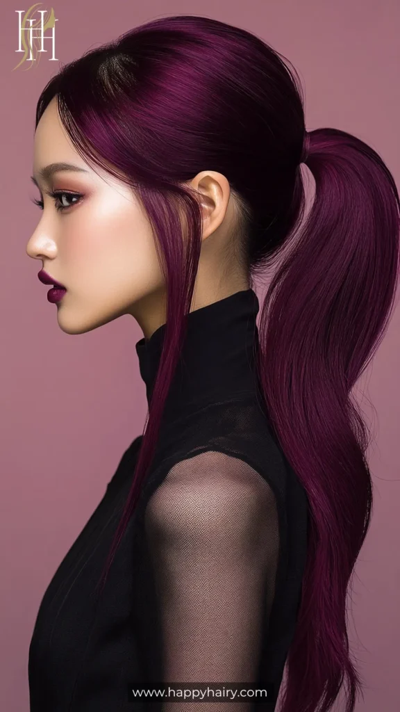 Dark Burgundy Hair 19