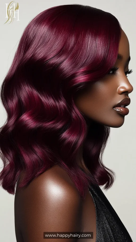 Dark Burgundy Hair 25