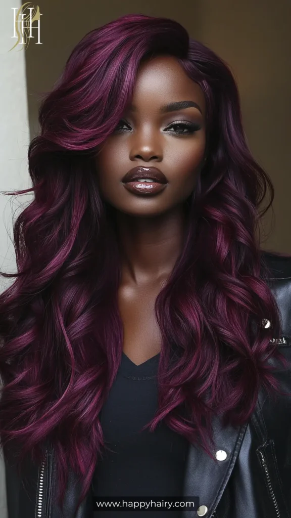 Dark Burgundy Hair 35