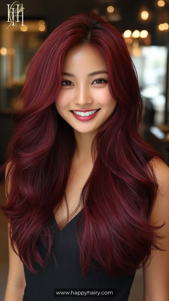 burgundy brown hair 15