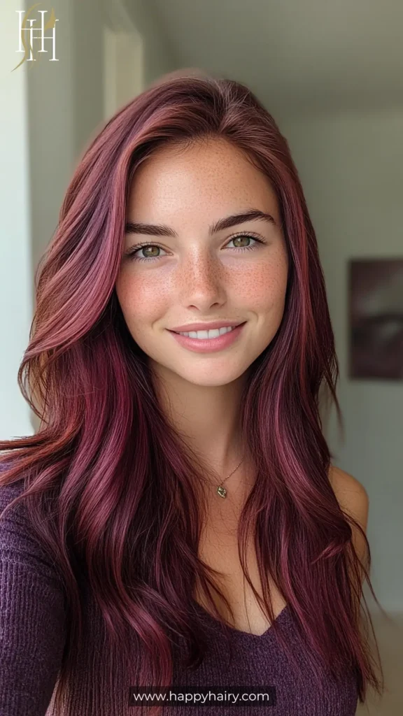 burgundy brown hair 16
