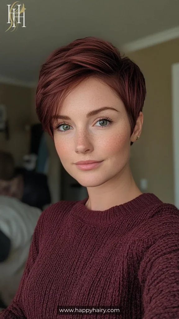 burgundy brown hair 17