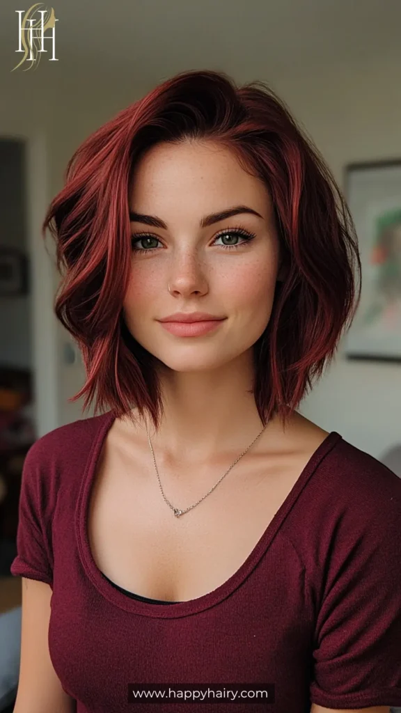 burgundy brown hair 18