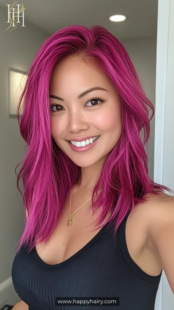 fuschia hair 23