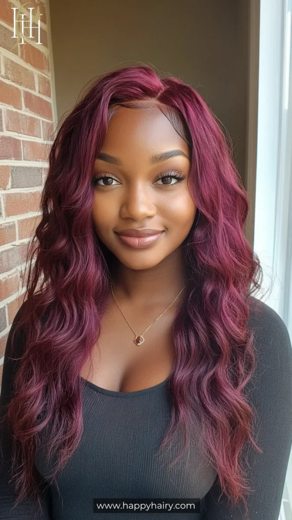 wine hair color 15