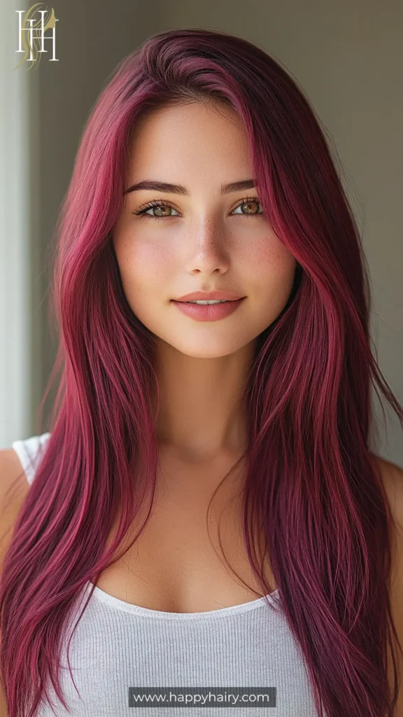 wine hair color 16