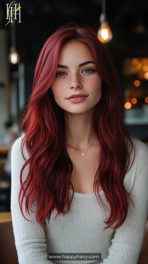 wine hair color 17