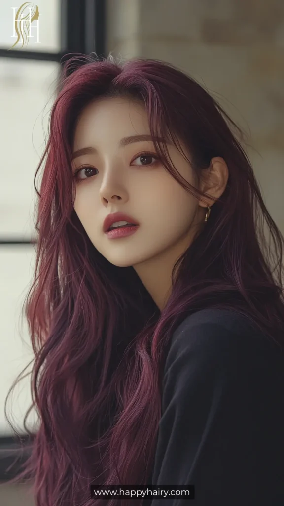 wine hair color 18