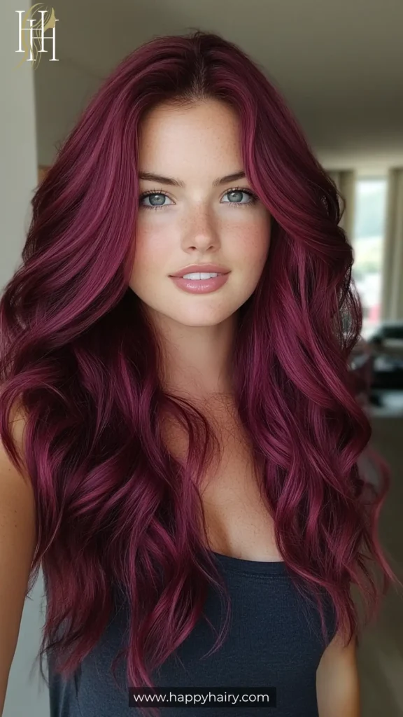 wine hair color 19