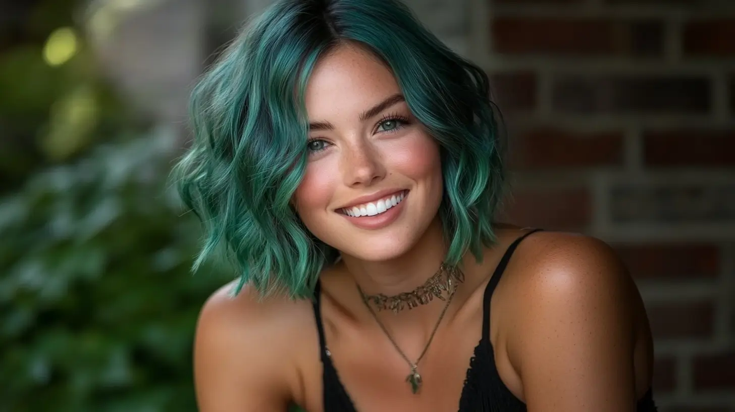 Emerald hair