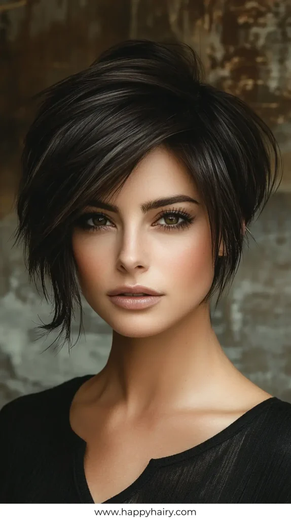 Side Swept Bangs with Medium Cut 1