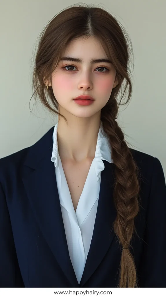 Wavy Braid 3 Quick Work Hairstyles for Long hair 17