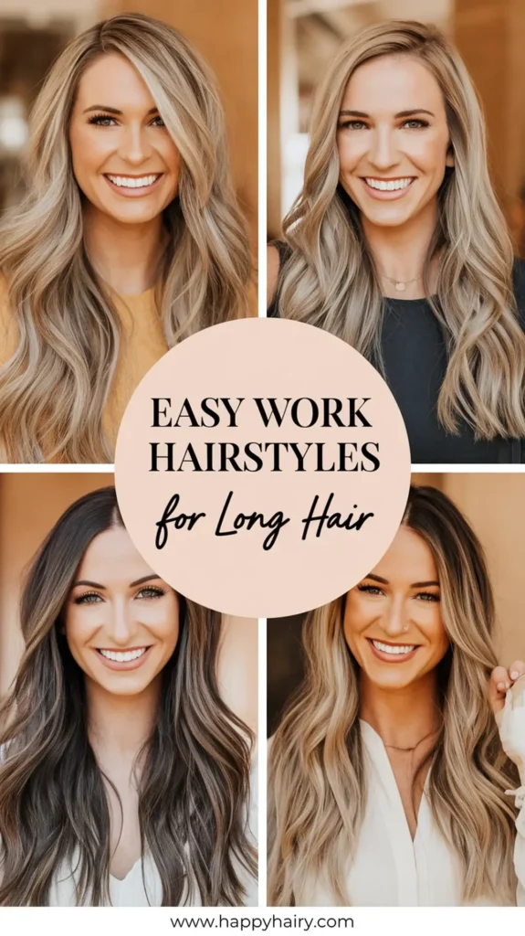 a stunning collage optimized for pintere 7LyONVidSlWwoc8e KqtJw C8OTrkXMRXG1 OJ91IKKOQ Easy Work Hairstyles for Long Hair 1