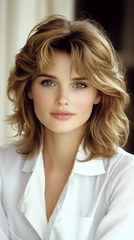 Retro Breeze: 90s Glam Reimagined - 90s blowout hair short