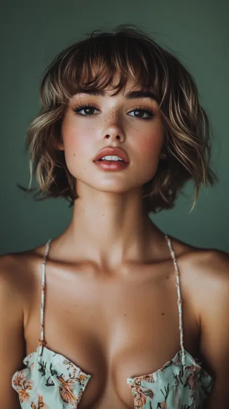 Radiant Revival: The 90s Blowout Magic - 90s blowout hair short
