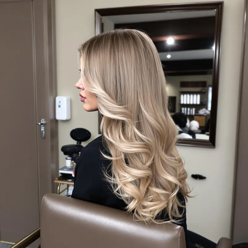 Dazzling Blonde Waves: Unleash Your Inner Glam - blowout-hair