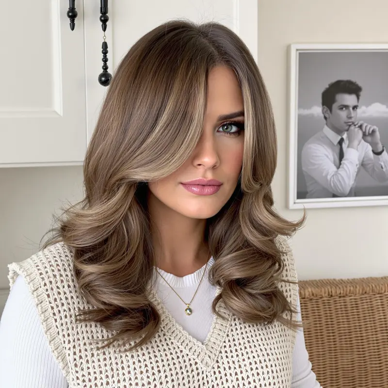 Graceful Glam Waves: The Secret to Stealing the Show - blowout-hair