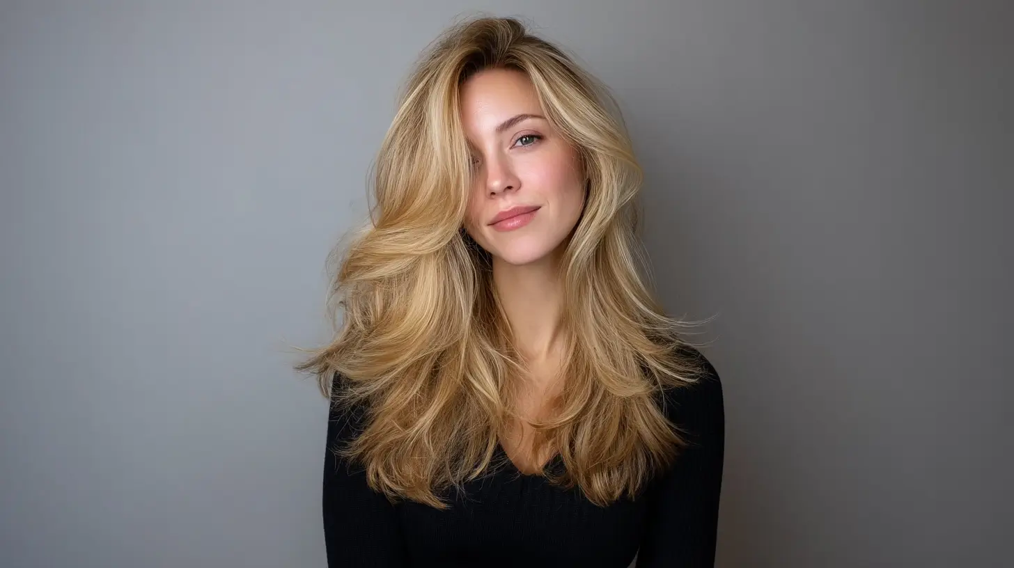 blowout hair blonde 3