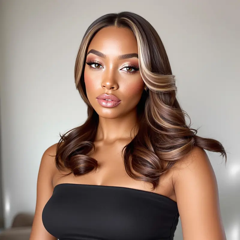 Lavish Locks: The Glamorous Blowout for Queens - blowout hairstyles for black women