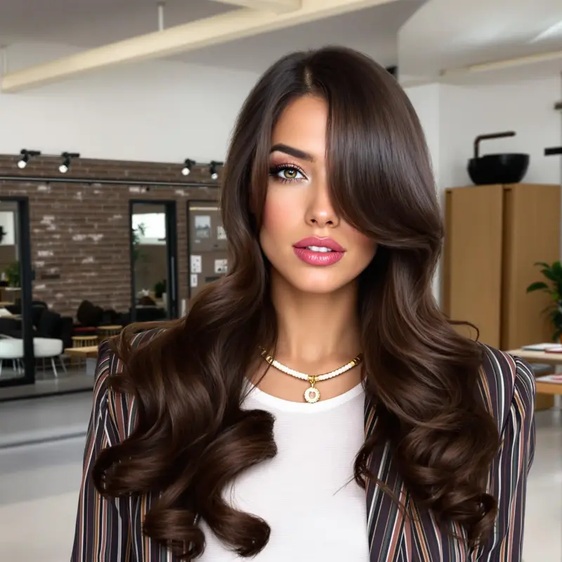 Majestic Manes: Mastering the Blowout - bouncy blowout curls