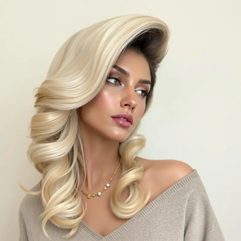 Glamorous Waves Extravaganza - bouncy blowout curls