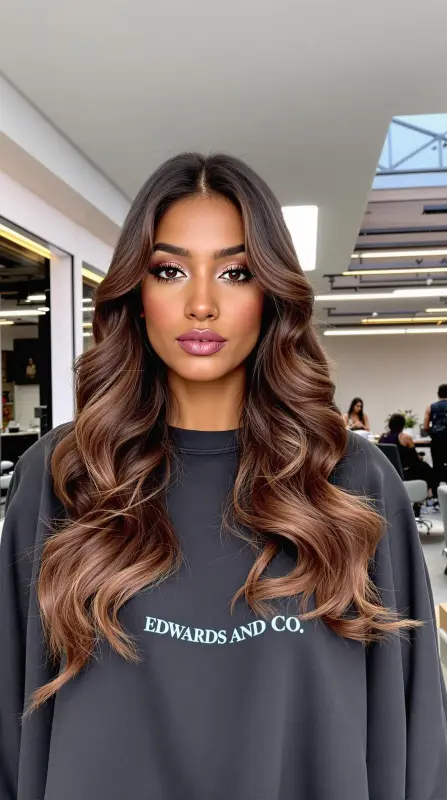 Unleash Your Inner Glam Goddess - brown blowout hair