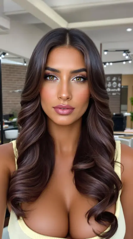 Dazzling Waves to Turn Heads - brown blowout hair