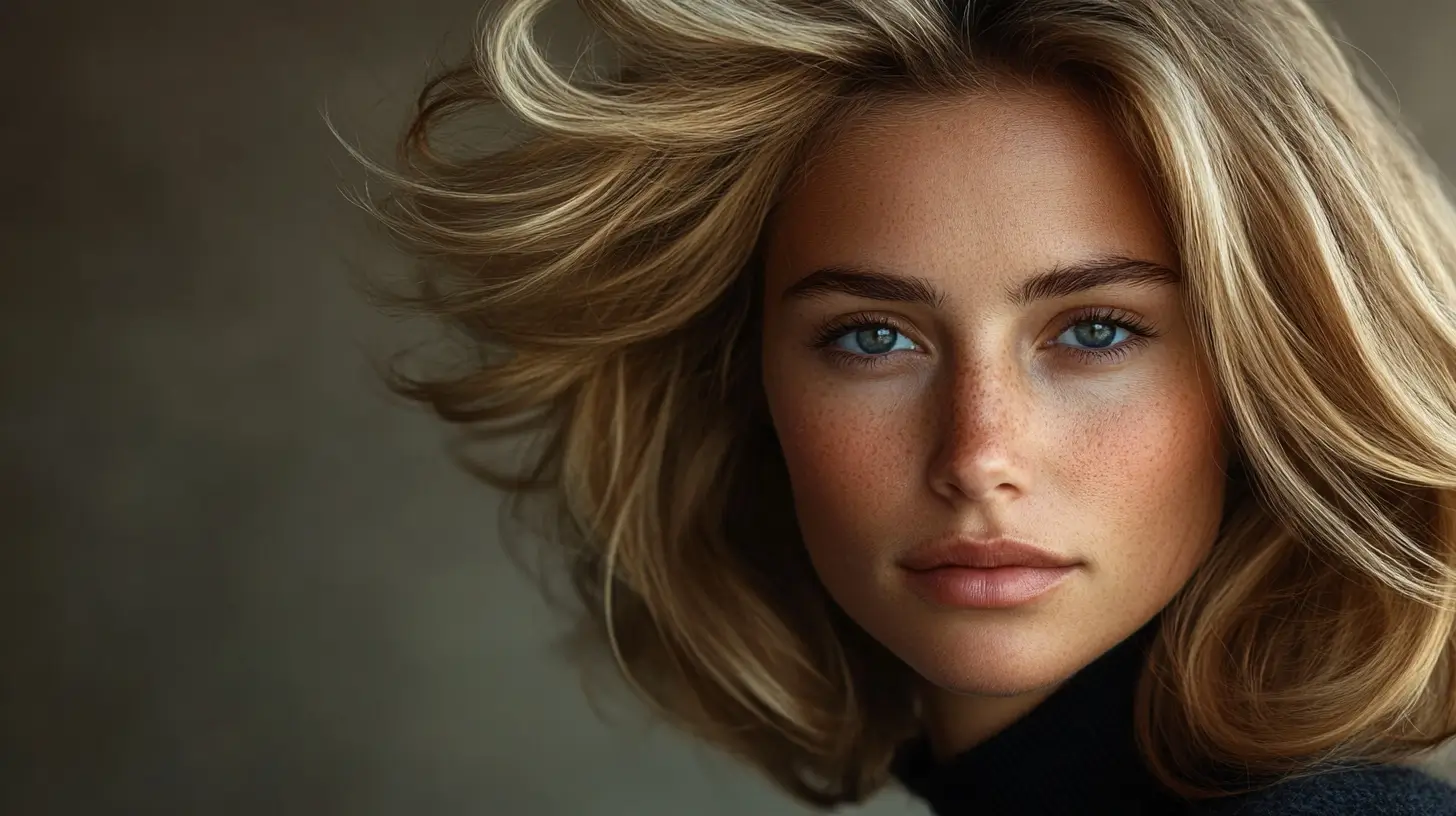 dark blonde hair