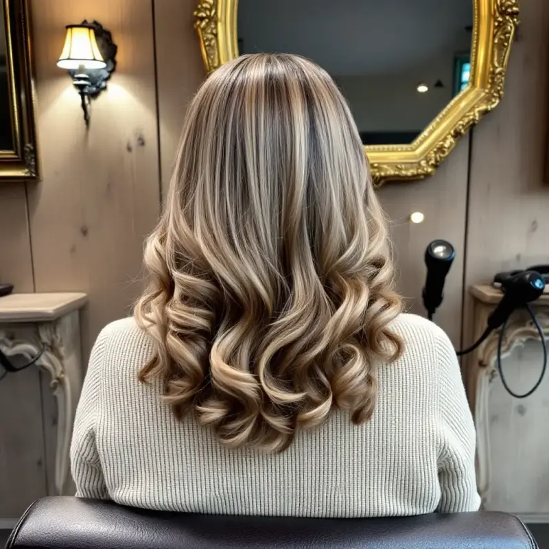 Golden Waves of Timeless Charm - old money hair brunette