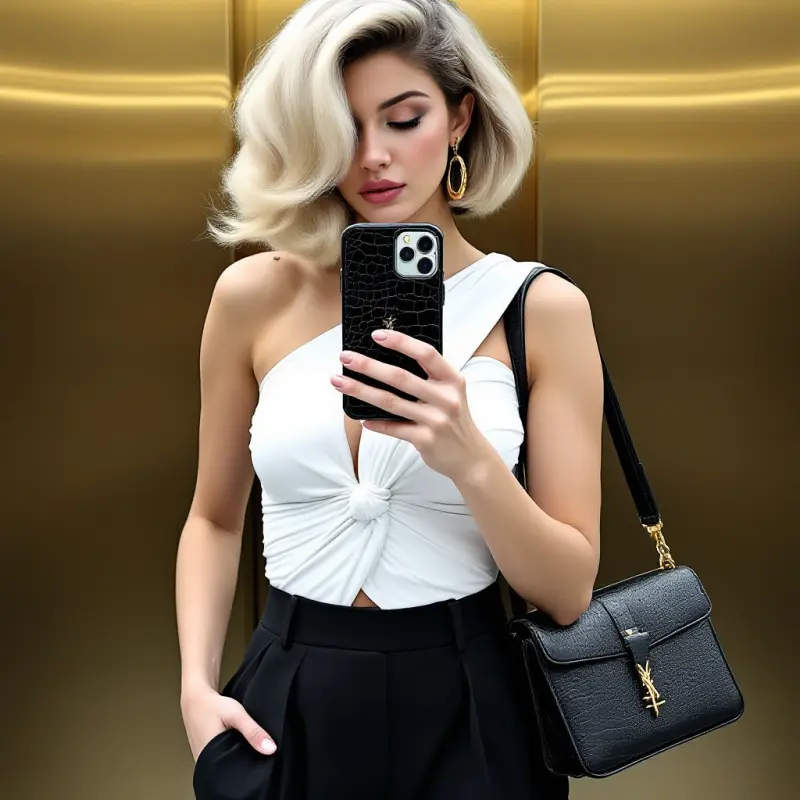 Glamour with a Wink to the Past - old money hair women