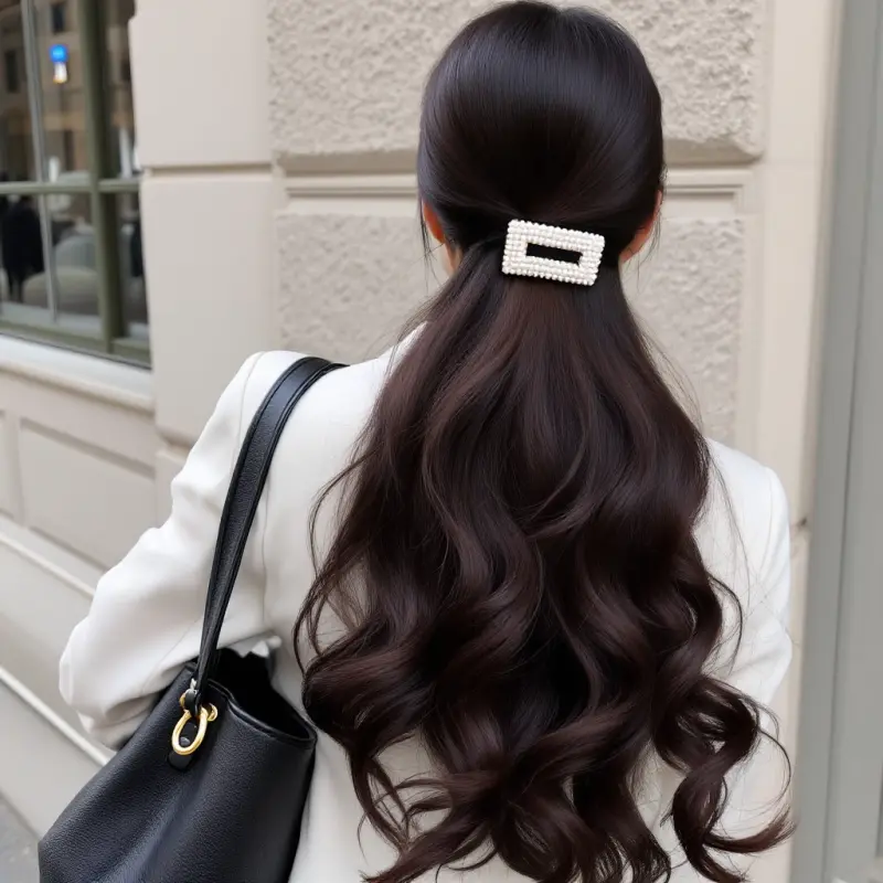 Vintage Allure Meets Modern Glamour - old money hair women