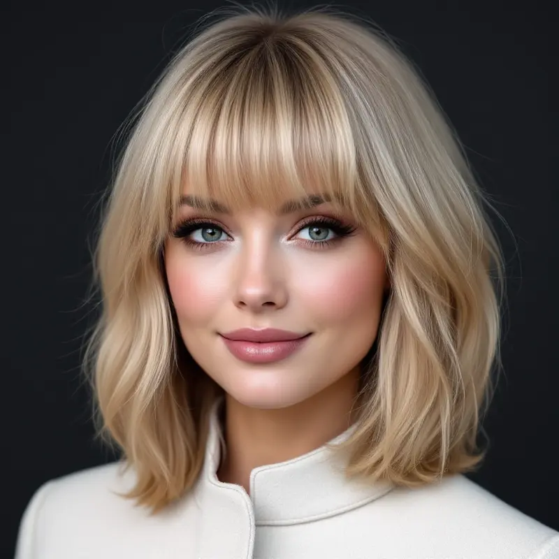 Enchanted Waves of Elegance - old money short hair