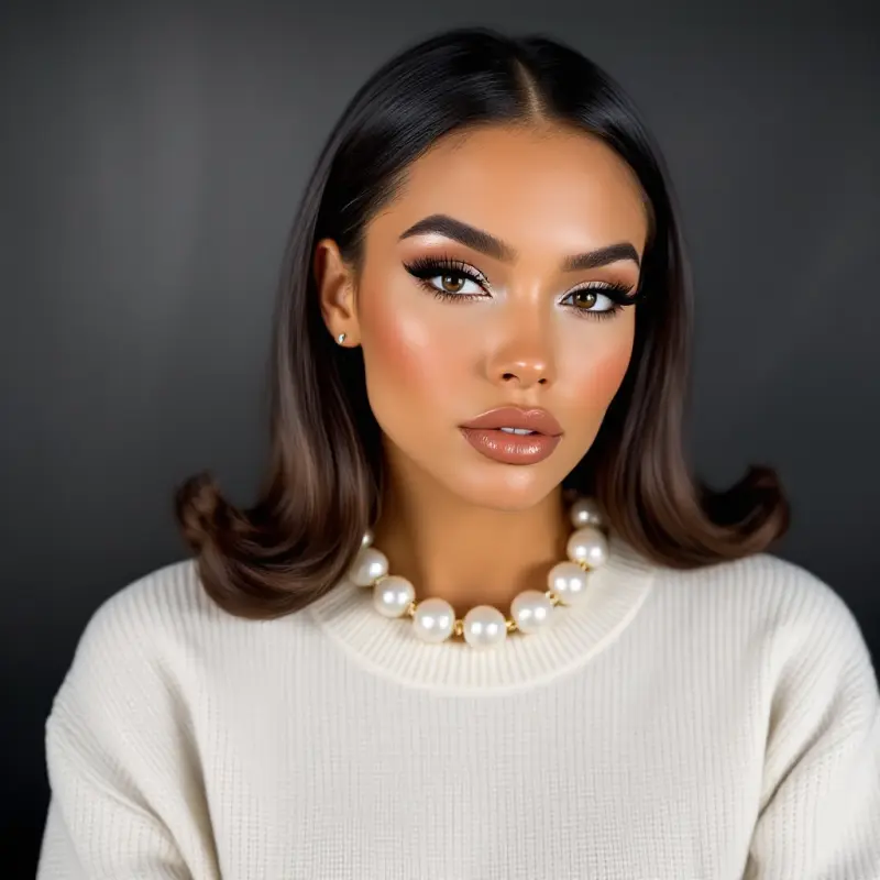 Effortless Glam: The Vintage Luxe Bob - old money short hair