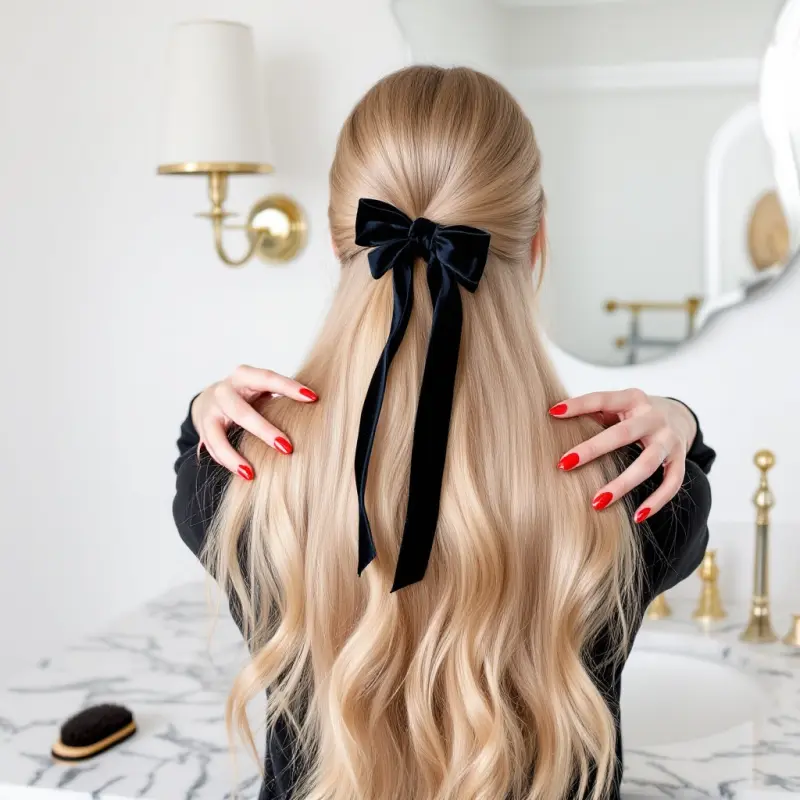 The Timeless Whisper of Velvet Chic - old money style hair