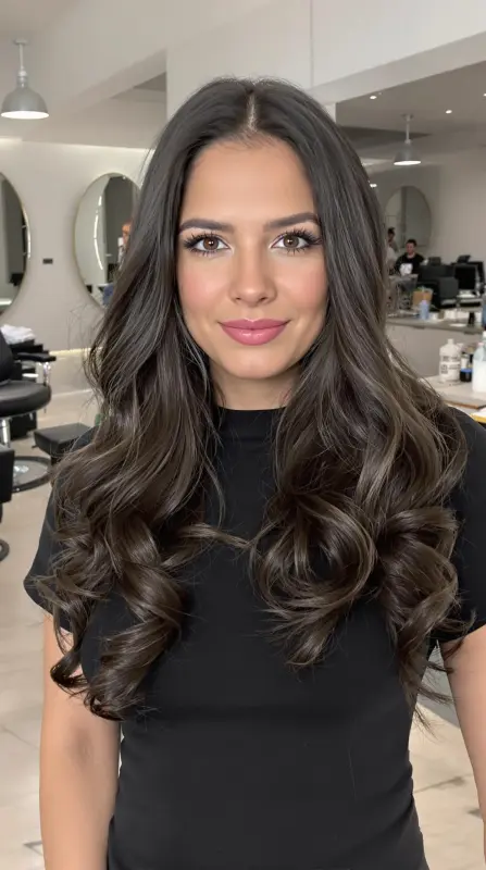Cascading Waves of Glamour - volumous blowout hair