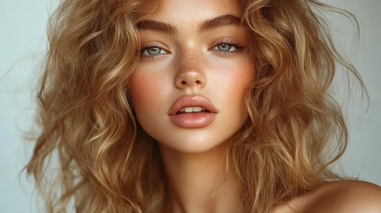 warm blonde hair