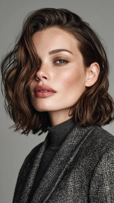 Angled Hush Lob - Hush cut