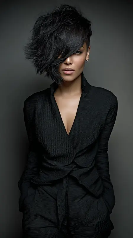 Asymmetrical Feathered Bob - Feathered Bob Hairstyles