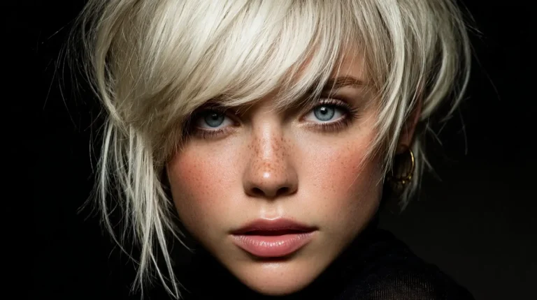 Asymmetrical face hairstyles 1