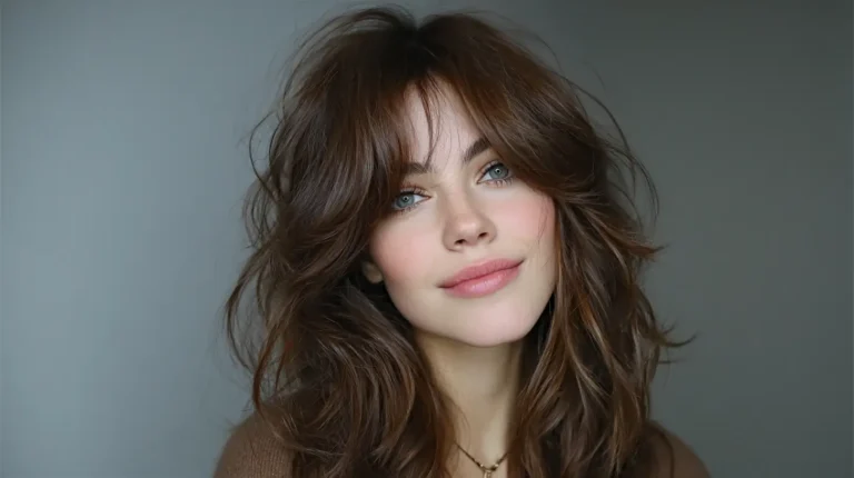 Blowout with curtain bangs 3