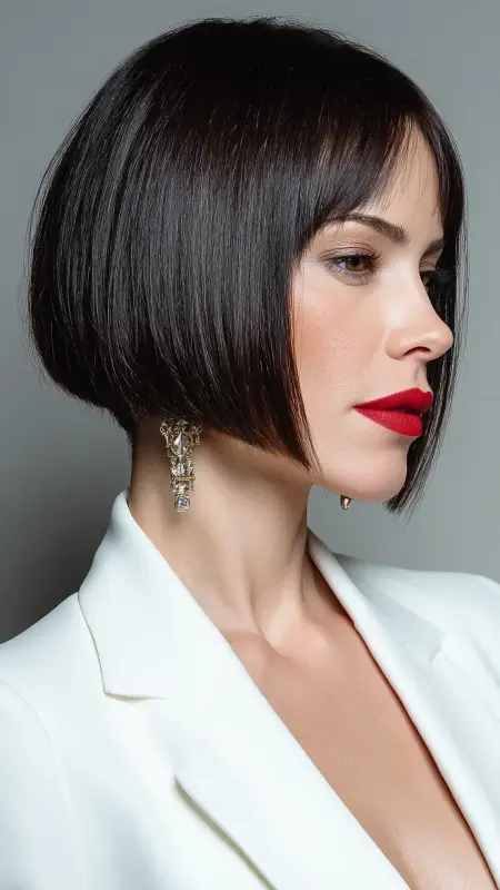 Blunt Cut Bob - Straight Hairstyles