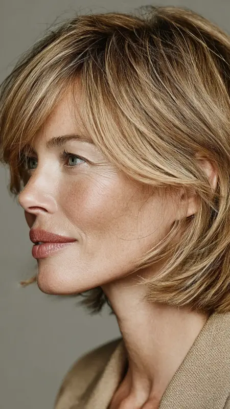 Bob with Face-Framing Layers - bob haircuts for women over 60 with fine hair