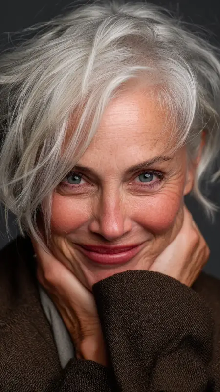 Bob with Peekaboo Layers - Medium Length Bob Haircuts For Women Over 50