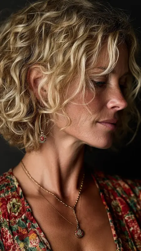 Bob with Soft Perm Waves - bob hair styles for women over 50