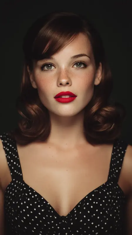 Bob with Victory Rolls - 50s bob