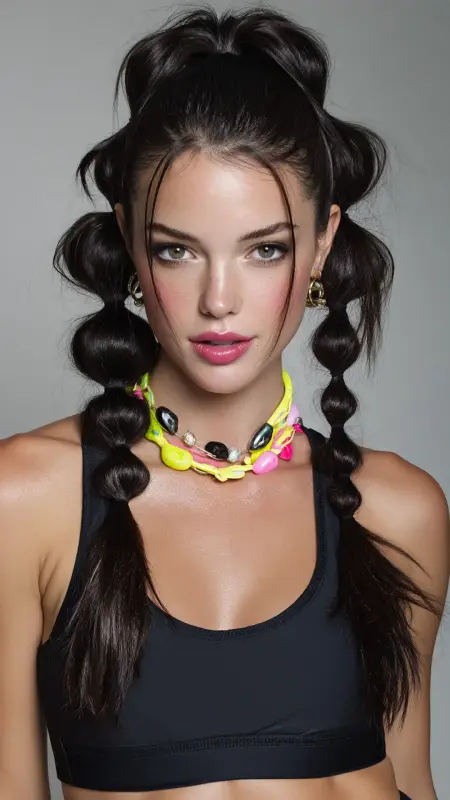 Bubble Ponytail on Straight Hair - Straight Hairstyles