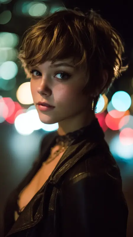 Butterfly Bangs with Textured Pixie - Butterfly bangs