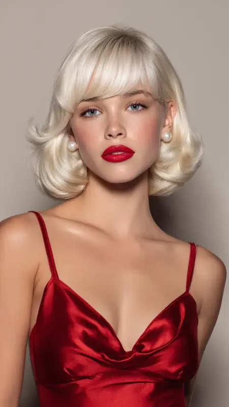 Alluring Waves: The Glowing Butterfly Bob - Butterfly Haircut With Side Part